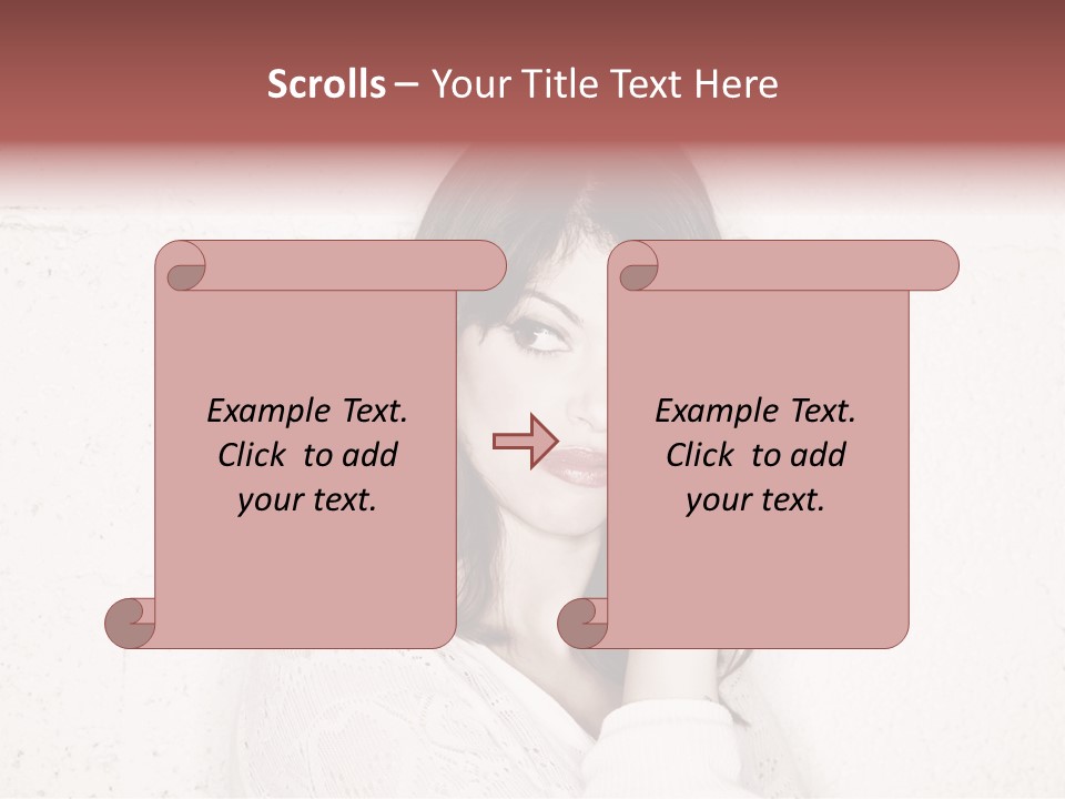 Funny Character Envious PowerPoint Template