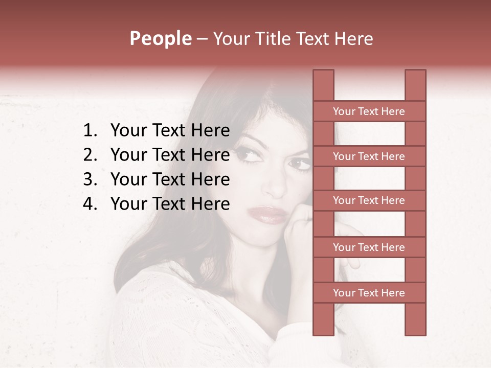 Funny Character Envious PowerPoint Template