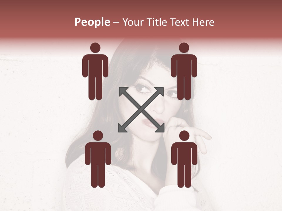 Funny Character Envious PowerPoint Template