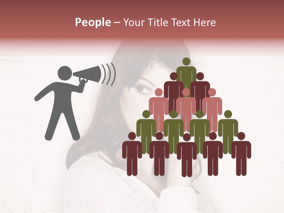 Funny Character Envious PowerPoint Template