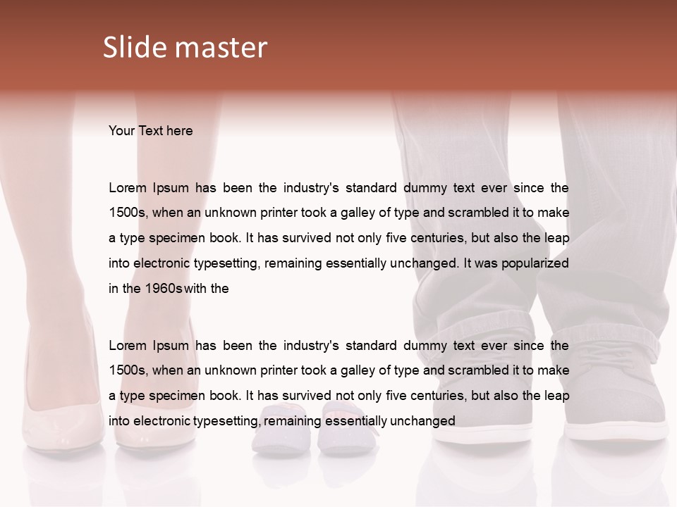 A Couple Of People Standing Next To Each Other PowerPoint Template