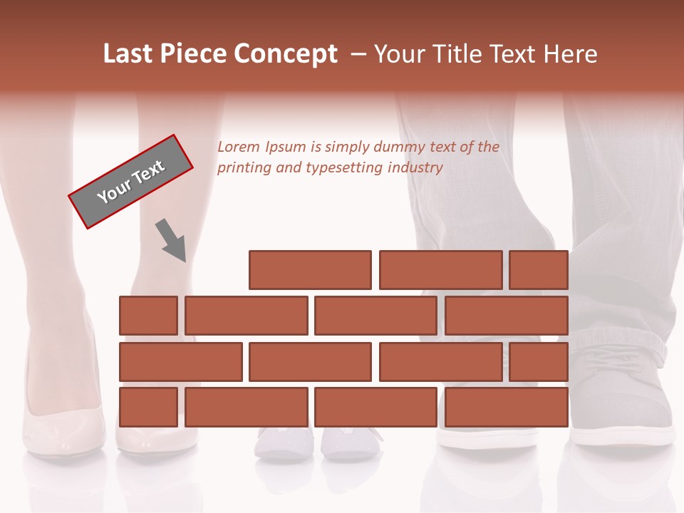 A Couple Of People Standing Next To Each Other PowerPoint Template