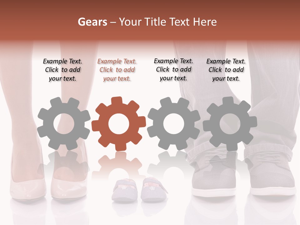 A Couple Of People Standing Next To Each Other PowerPoint Template