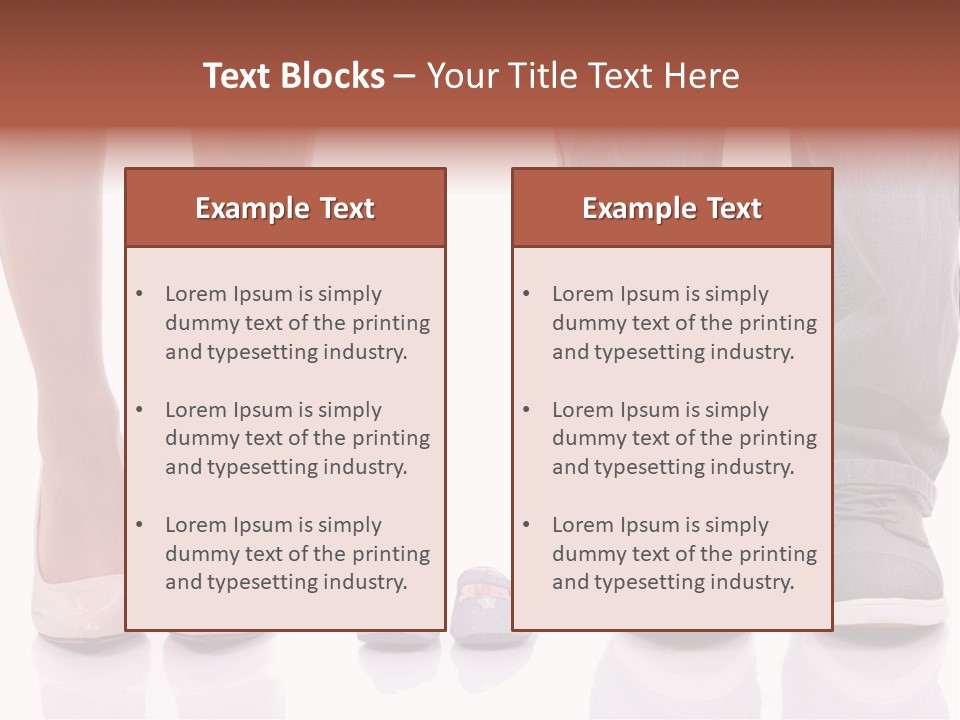 A Couple Of People Standing Next To Each Other PowerPoint Template