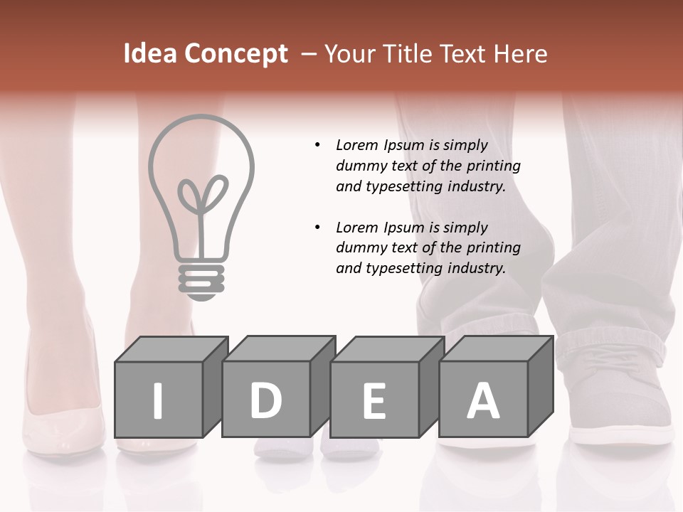 A Couple Of People Standing Next To Each Other PowerPoint Template