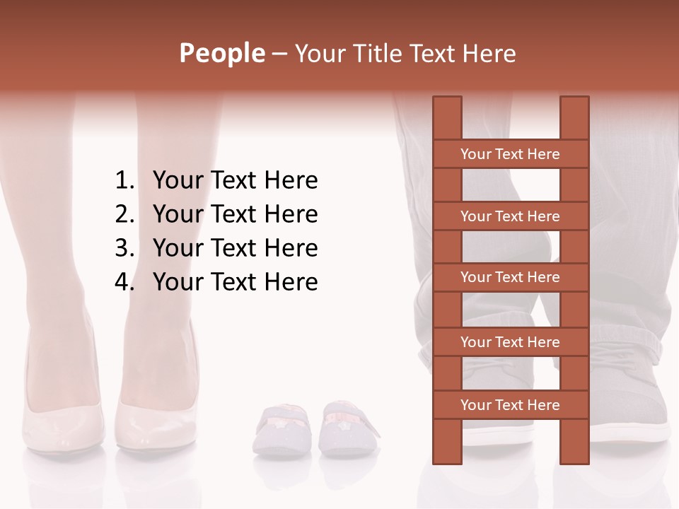 A Couple Of People Standing Next To Each Other PowerPoint Template