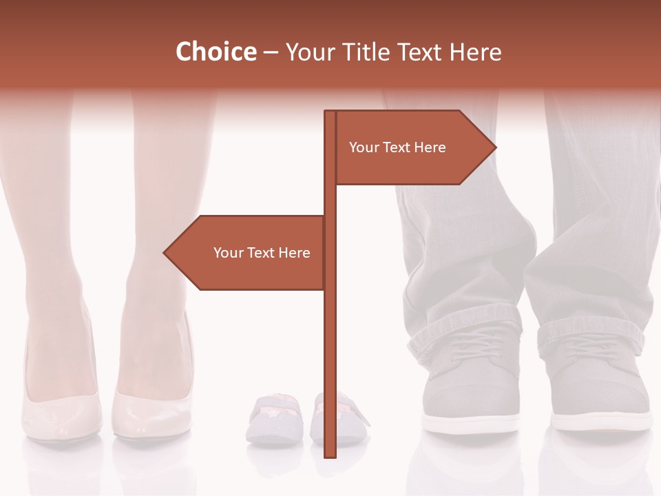 A Couple Of People Standing Next To Each Other PowerPoint Template