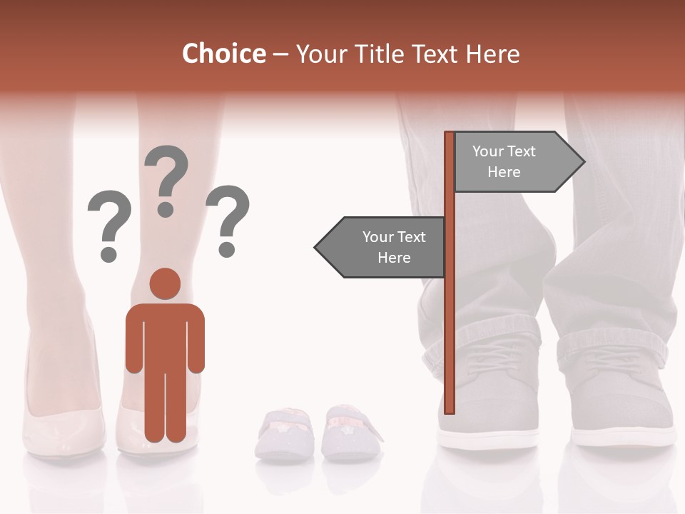 A Couple Of People Standing Next To Each Other PowerPoint Template