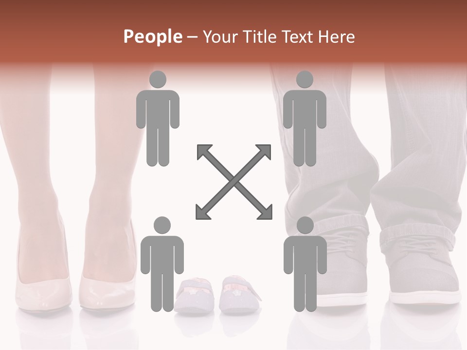 A Couple Of People Standing Next To Each Other PowerPoint Template