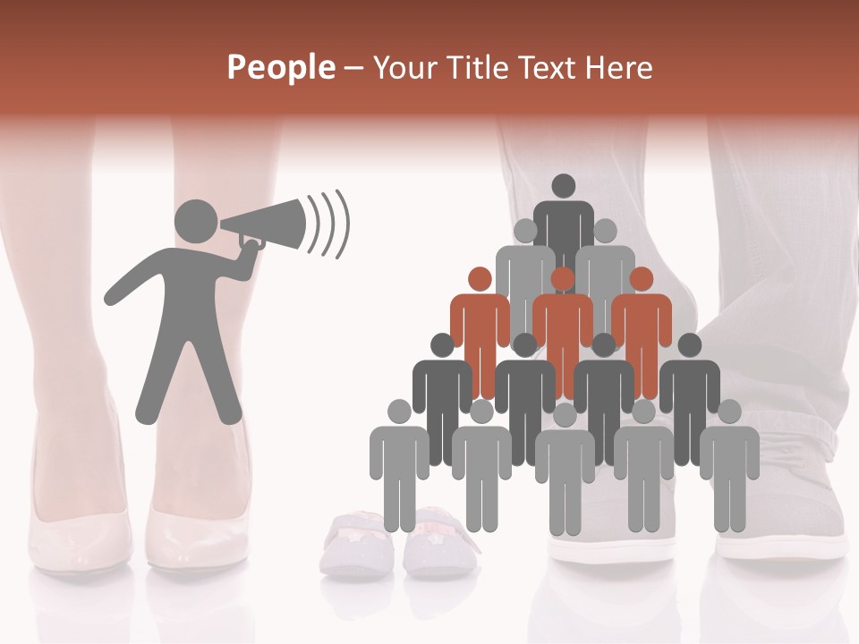 A Couple Of People Standing Next To Each Other PowerPoint Template