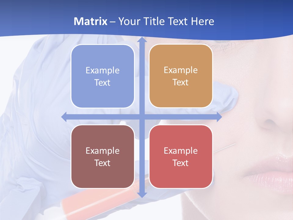 Closeup Injecting Female PowerPoint Template