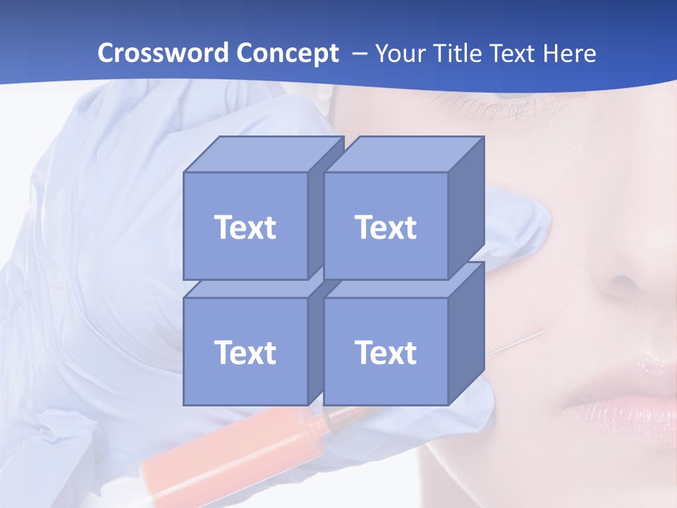 Closeup Injecting Female PowerPoint Template