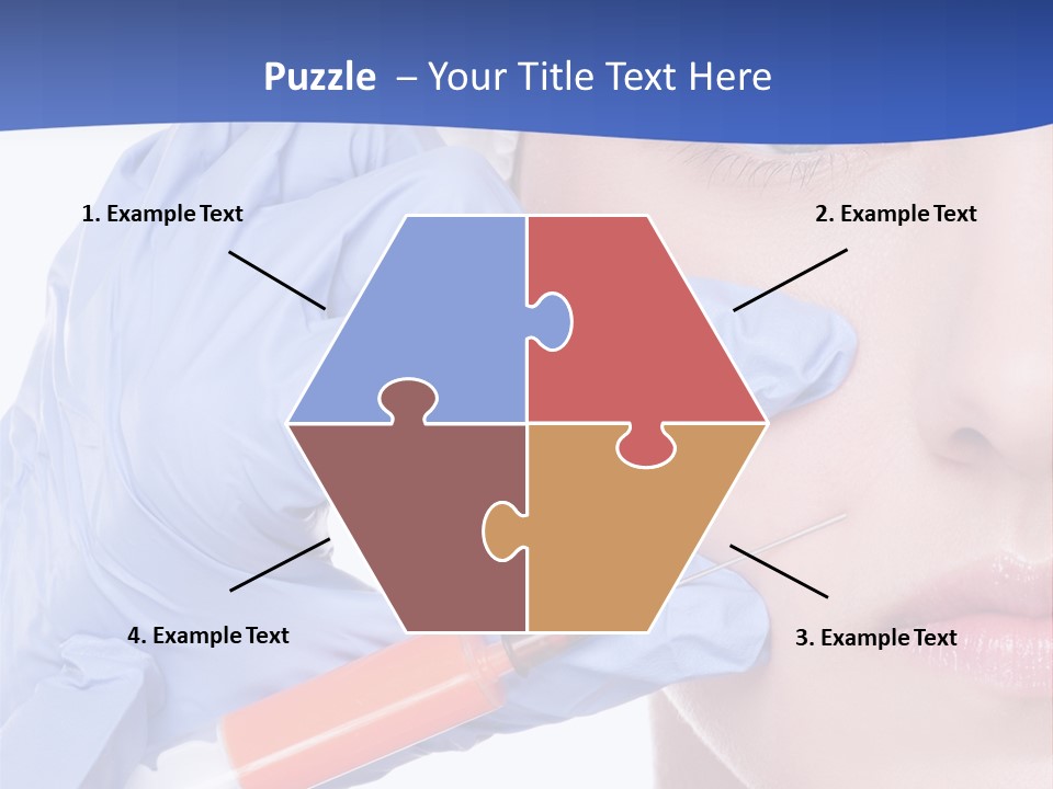 Closeup Injecting Female PowerPoint Template