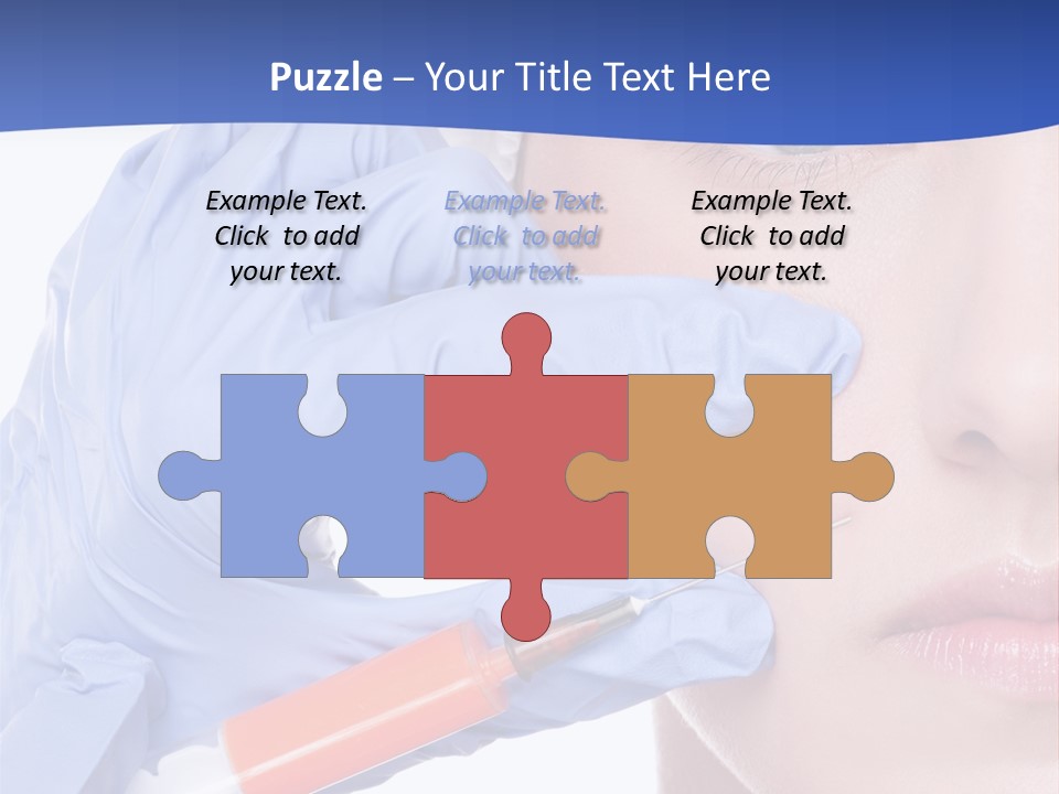 Closeup Injecting Female PowerPoint Template