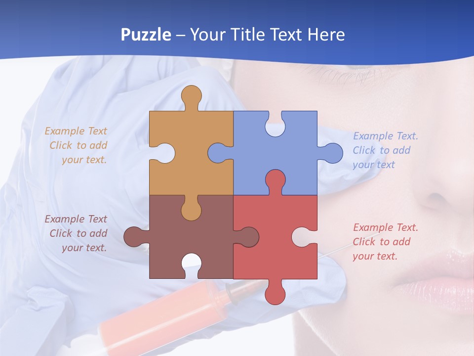 Closeup Injecting Female PowerPoint Template