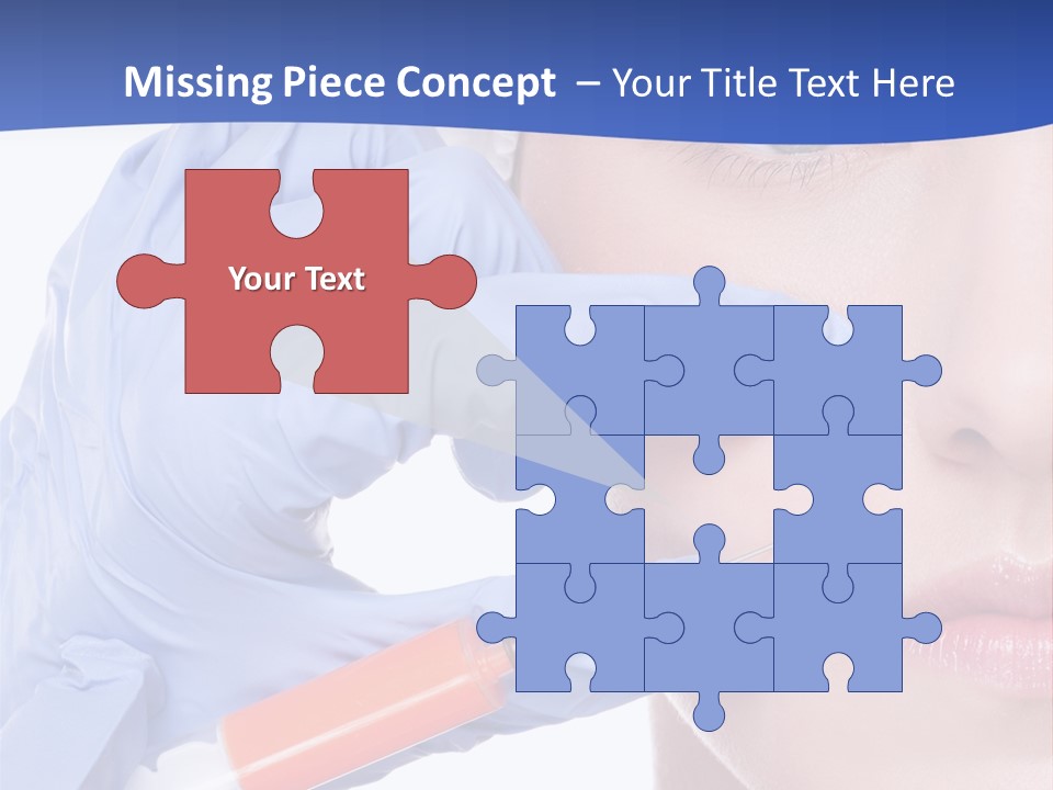 Closeup Injecting Female PowerPoint Template