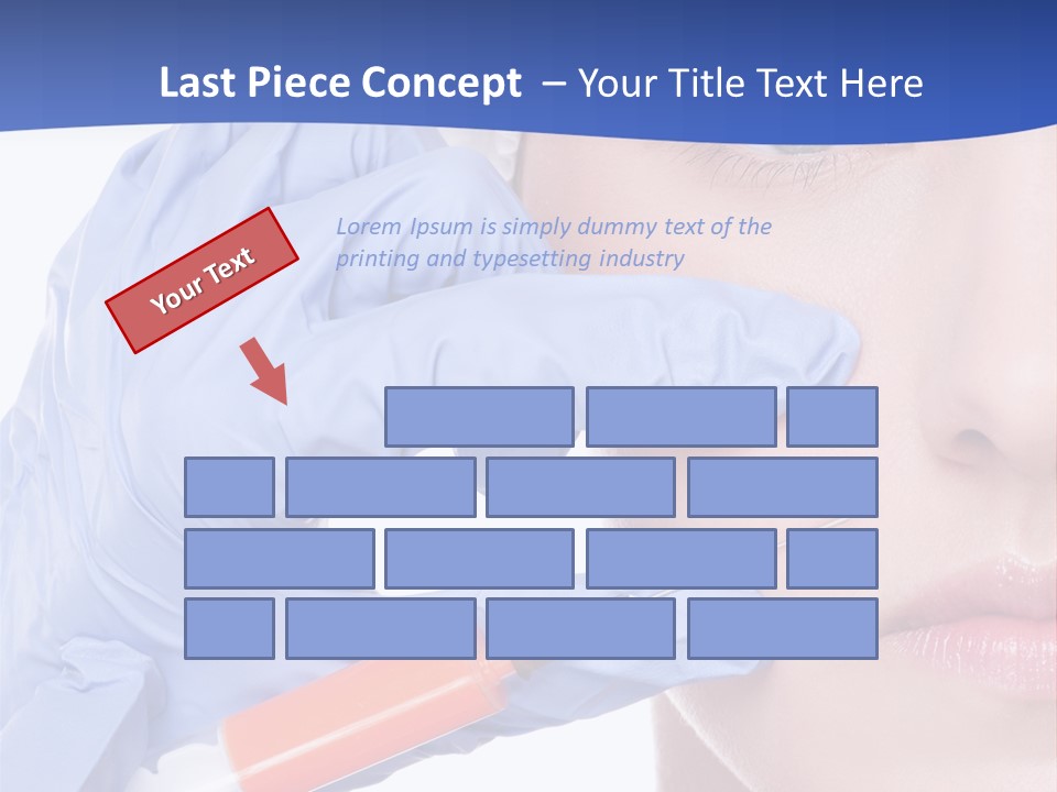 Closeup Injecting Female PowerPoint Template