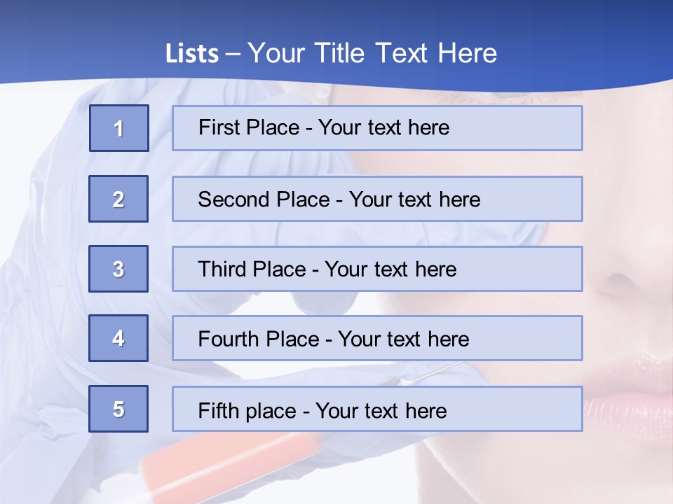 Closeup Injecting Female PowerPoint Template