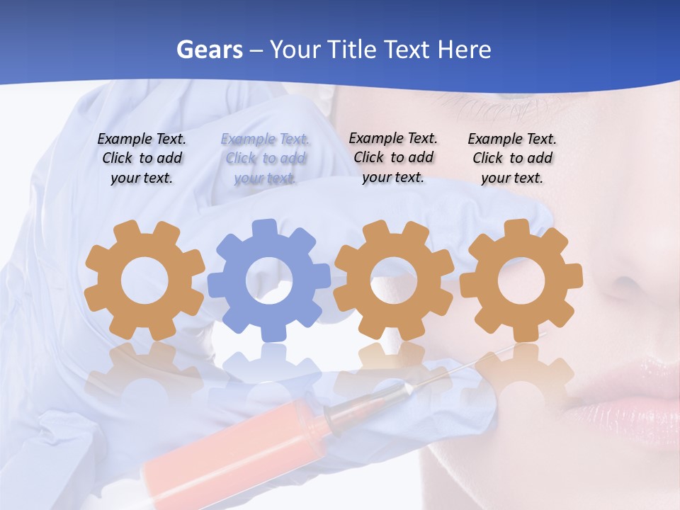 Closeup Injecting Female PowerPoint Template