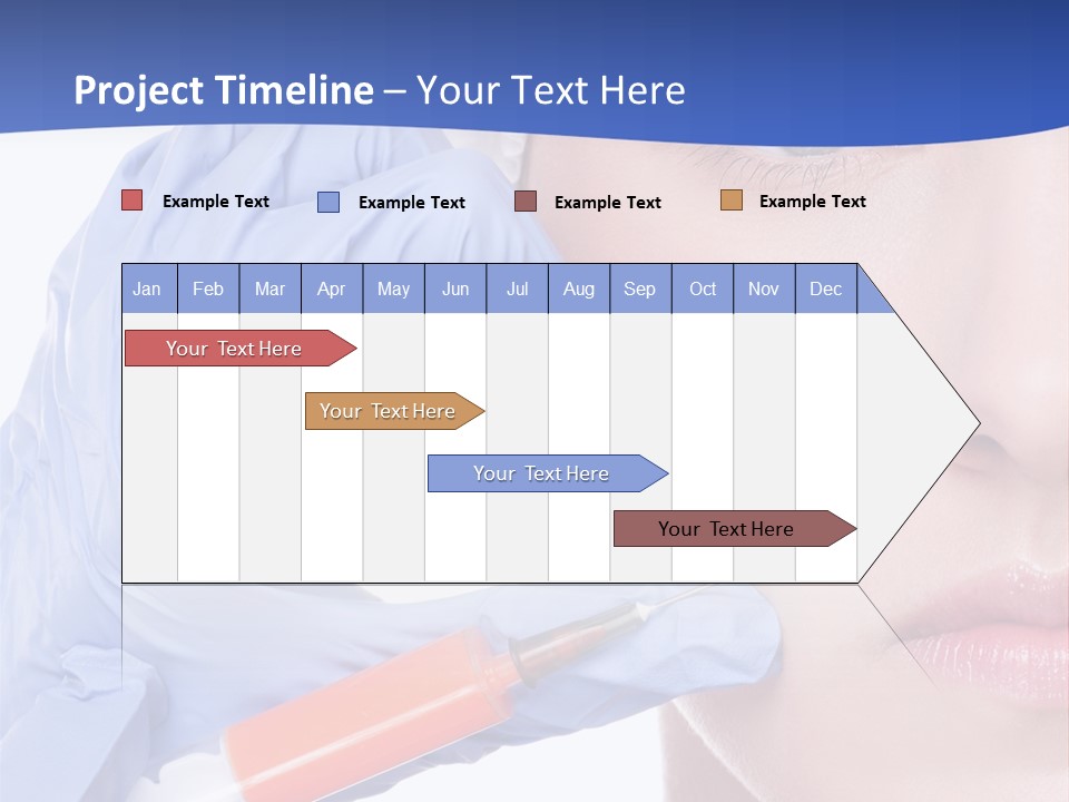 Closeup Injecting Female PowerPoint Template