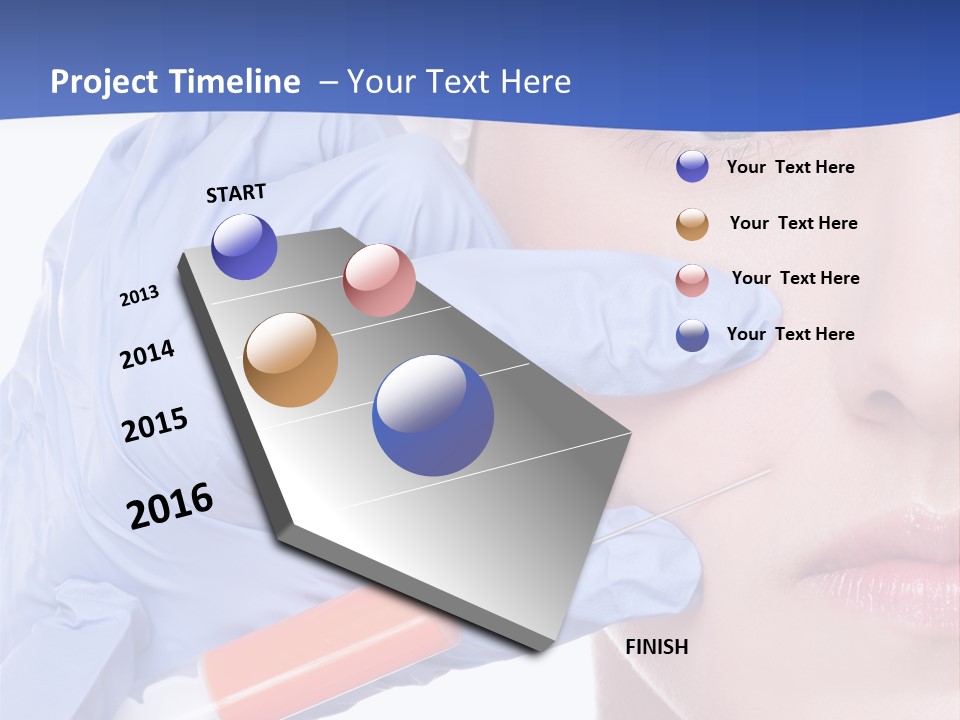 Closeup Injecting Female PowerPoint Template