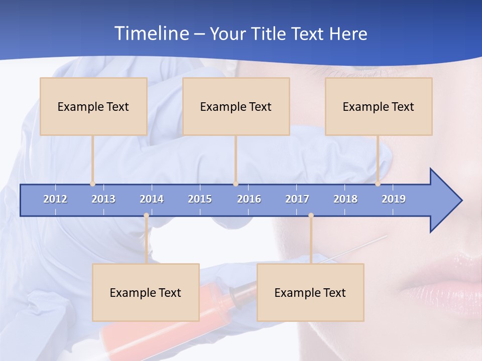 Closeup Injecting Female PowerPoint Template