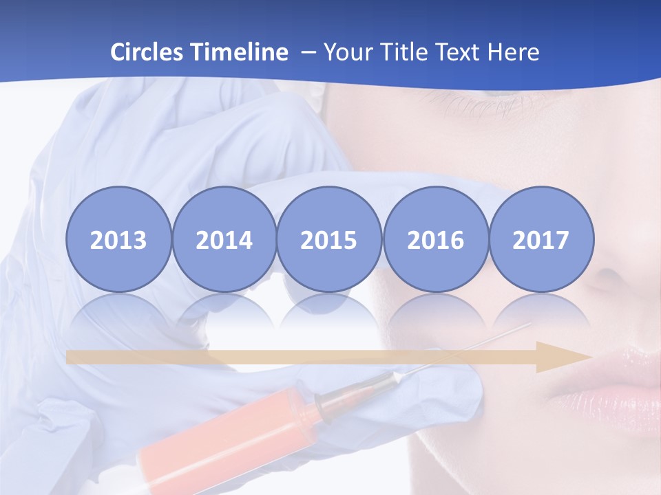 Closeup Injecting Female PowerPoint Template