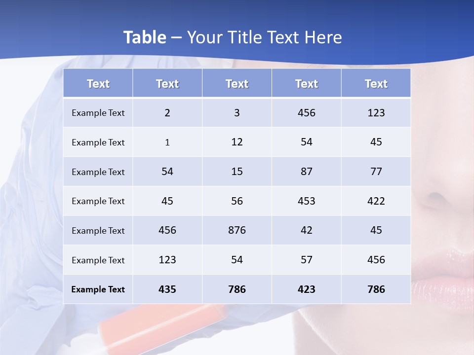 Closeup Injecting Female PowerPoint Template