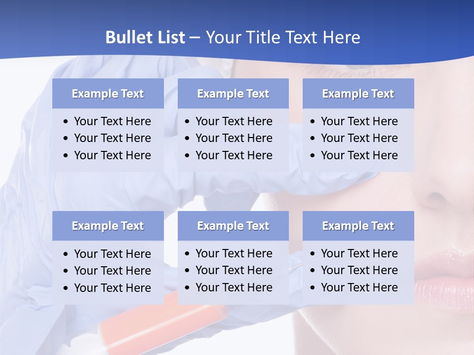 Closeup Injecting Female PowerPoint Template