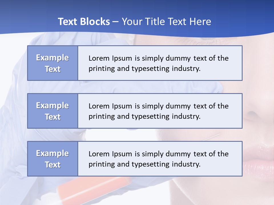 Closeup Injecting Female PowerPoint Template