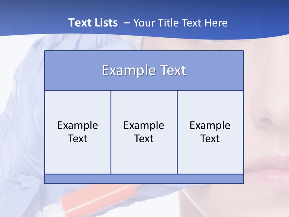 Closeup Injecting Female PowerPoint Template