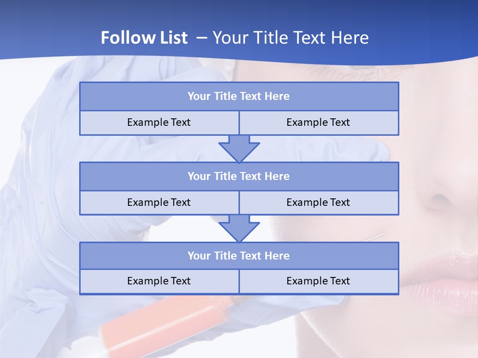 Closeup Injecting Female PowerPoint Template