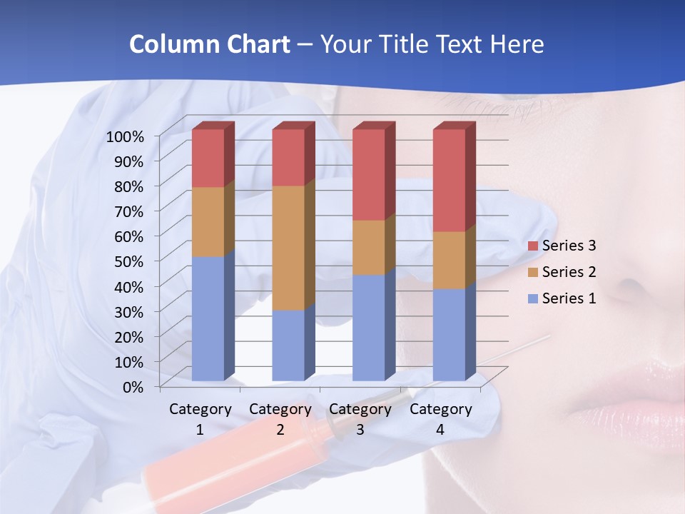 Closeup Injecting Female PowerPoint Template
