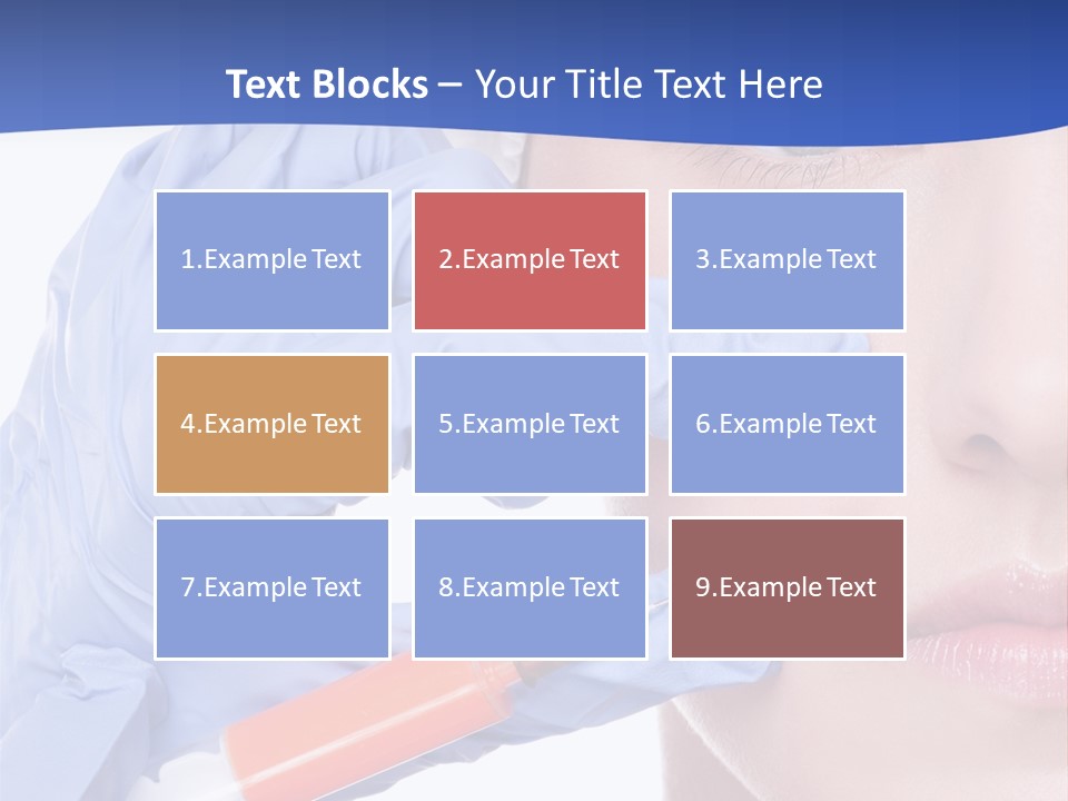 Closeup Injecting Female PowerPoint Template