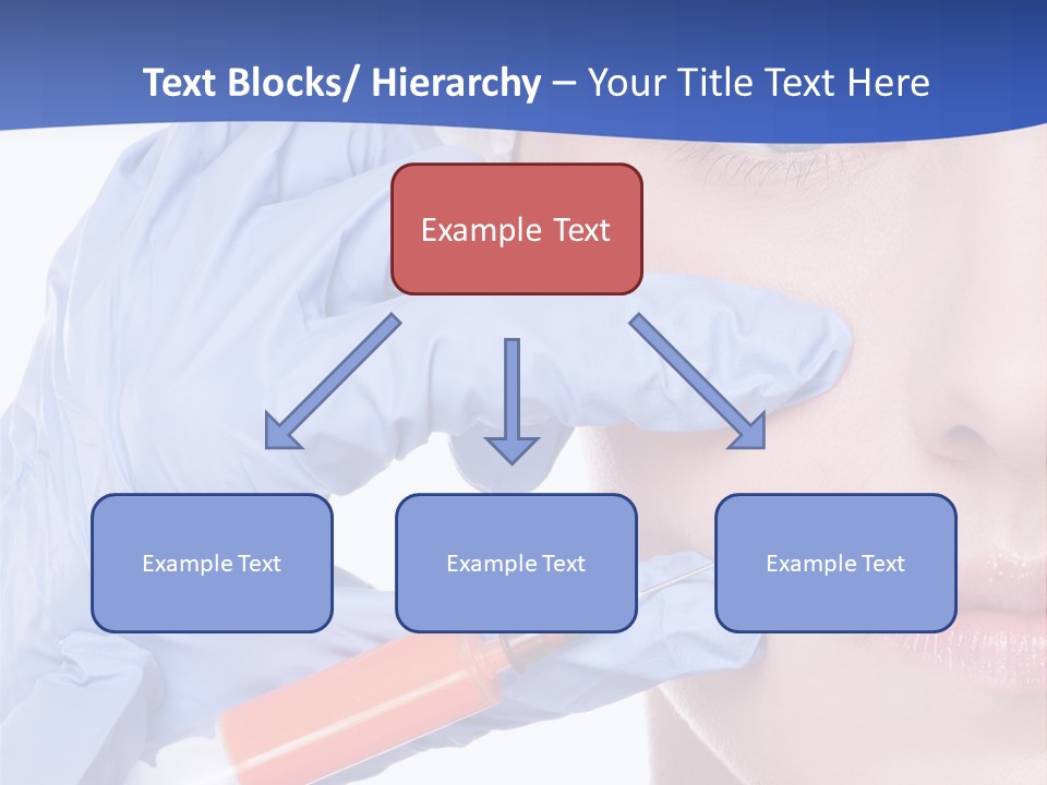 Closeup Injecting Female PowerPoint Template