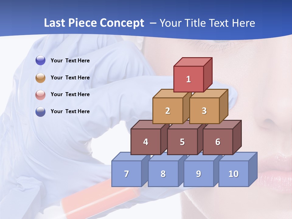 Closeup Injecting Female PowerPoint Template