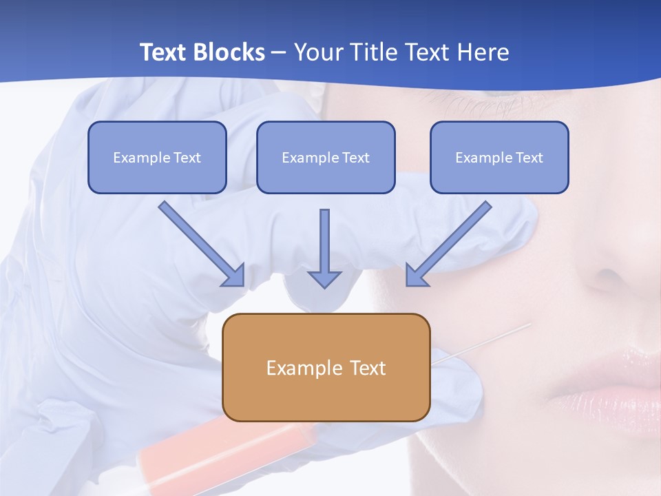 Closeup Injecting Female PowerPoint Template