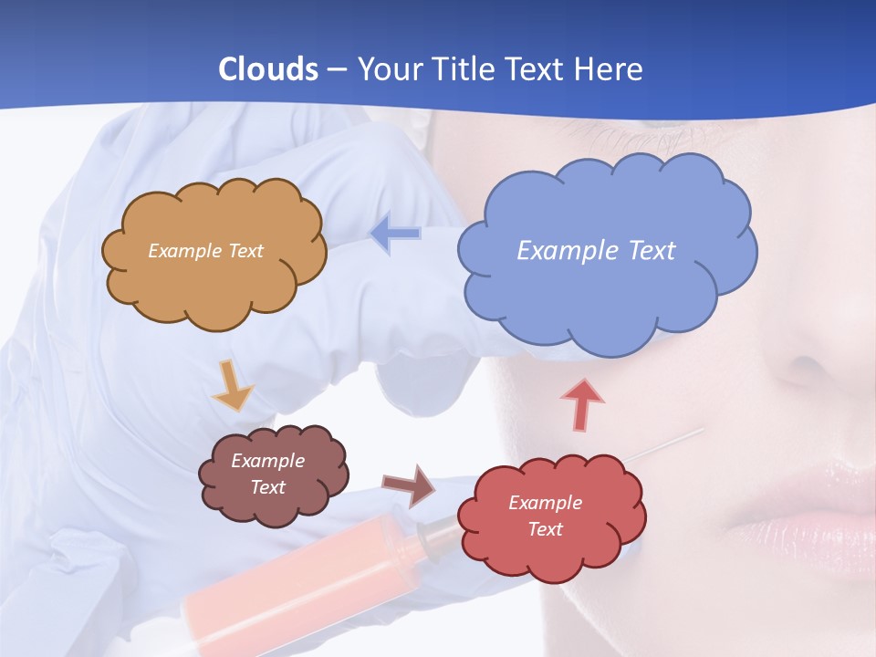 Closeup Injecting Female PowerPoint Template