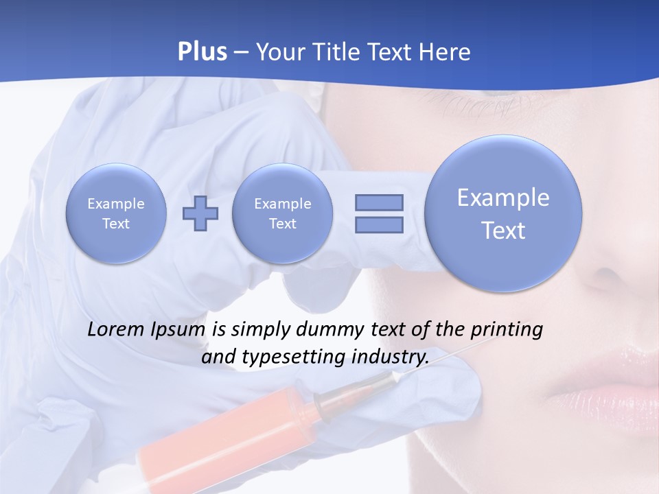 Closeup Injecting Female PowerPoint Template