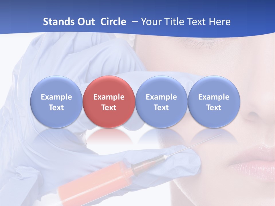 Closeup Injecting Female PowerPoint Template