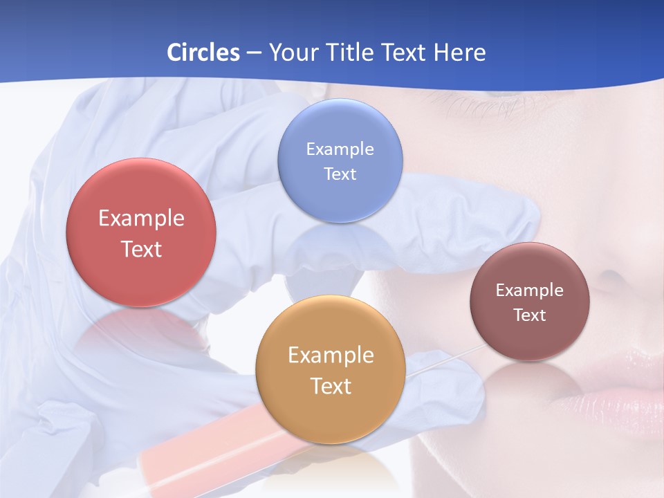 Closeup Injecting Female PowerPoint Template