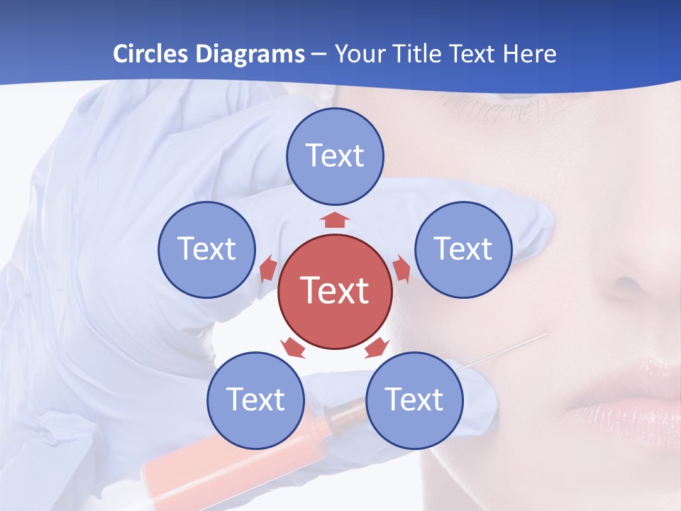 Closeup Injecting Female PowerPoint Template