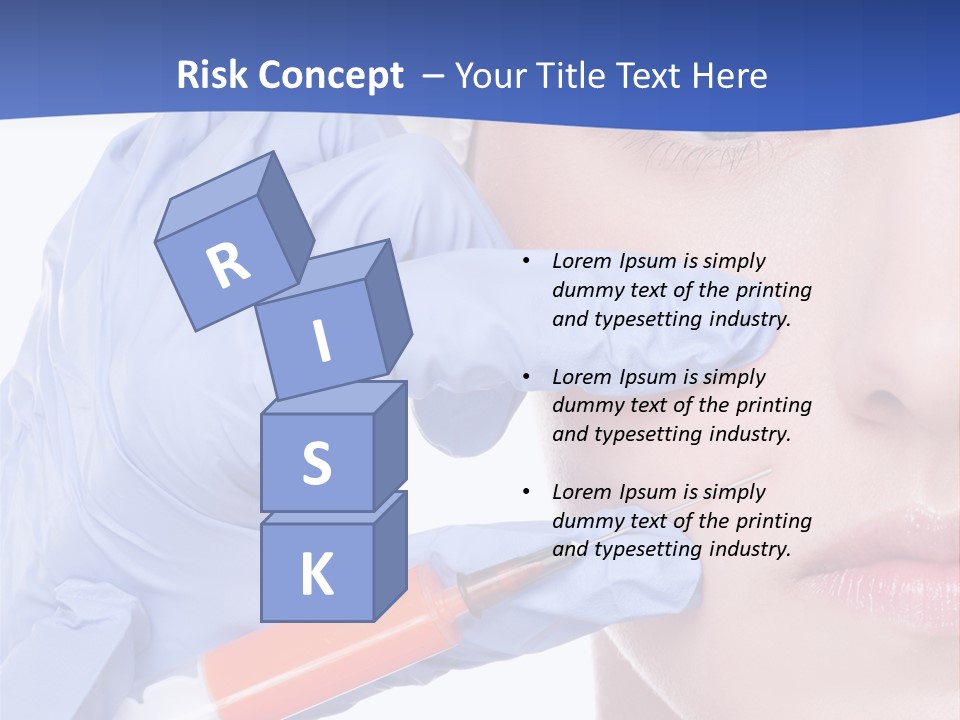 Closeup Injecting Female PowerPoint Template