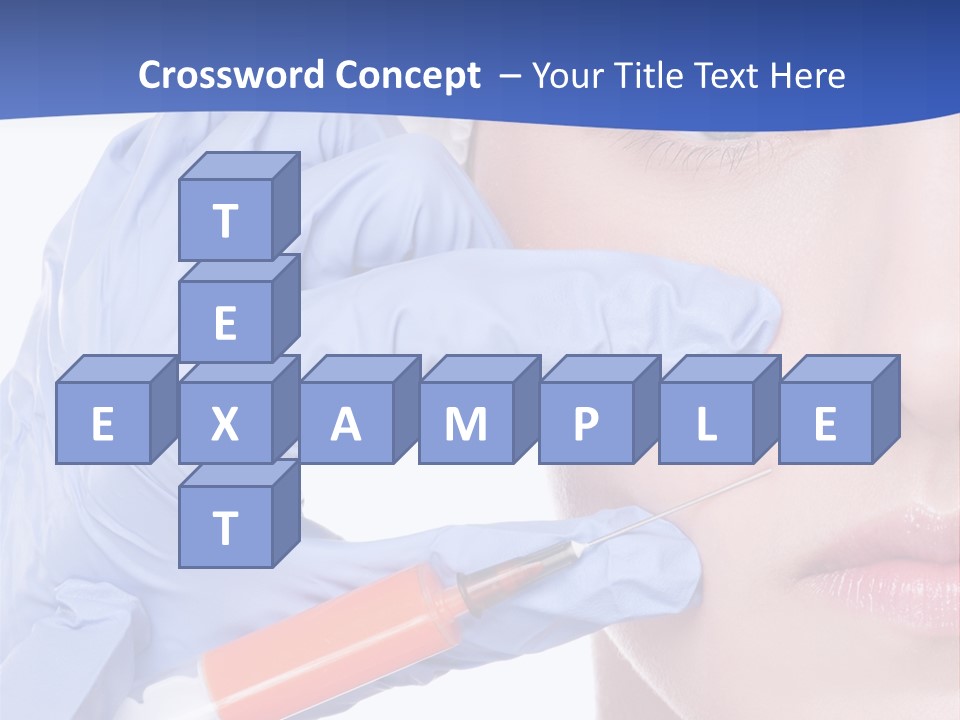 Closeup Injecting Female PowerPoint Template