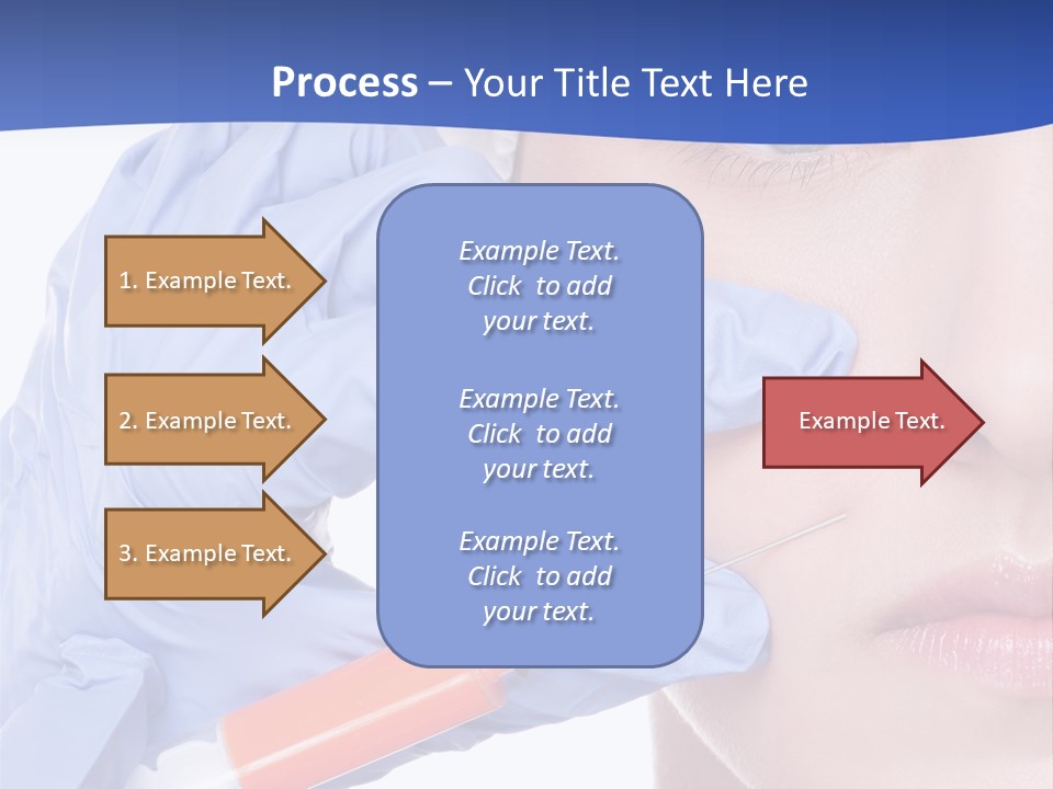 Closeup Injecting Female PowerPoint Template