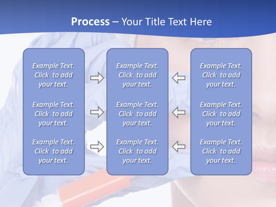 Closeup Injecting Female PowerPoint Template
