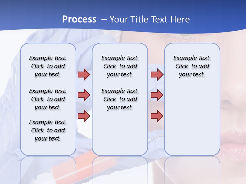 Closeup Injecting Female PowerPoint Template