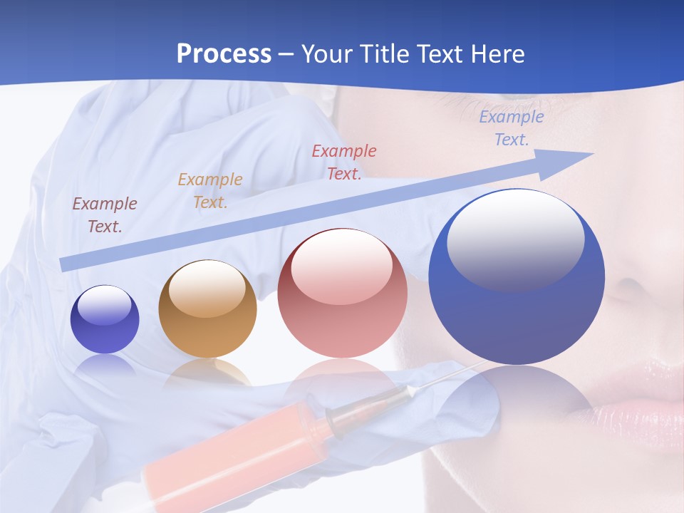 Closeup Injecting Female PowerPoint Template