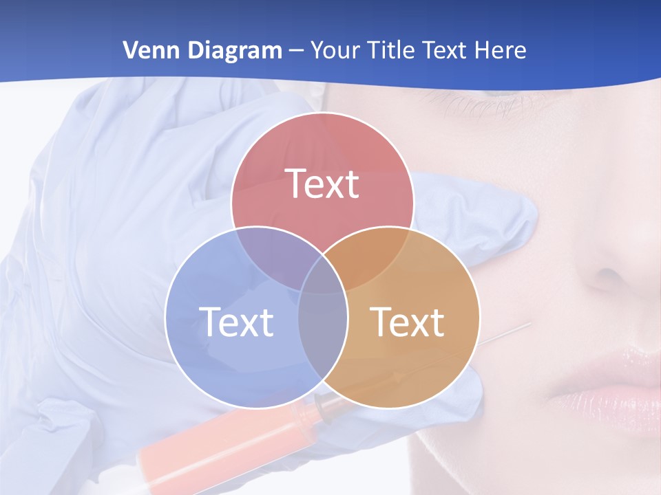 Closeup Injecting Female PowerPoint Template