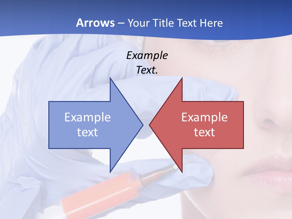 Closeup Injecting Female PowerPoint Template